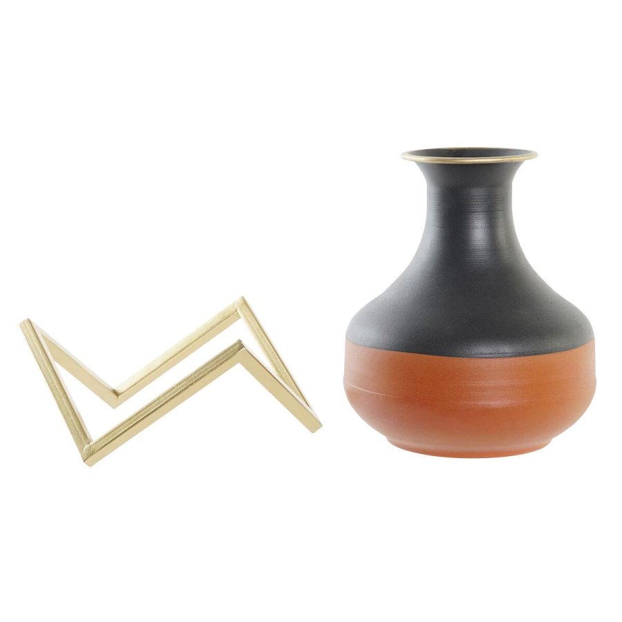 Vase DKD Home Decor Multifarvet Metal Moderne 20 x 20 x 23 cm #4