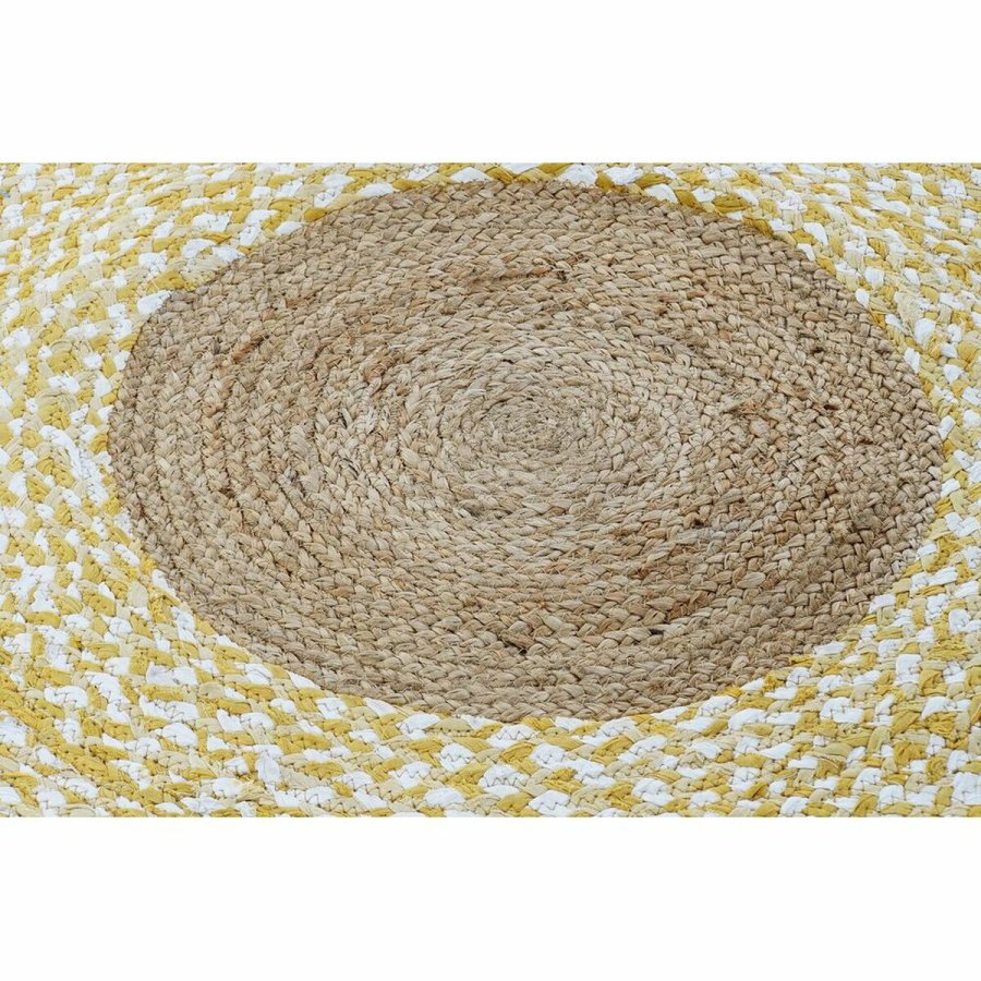 Tppe DKD Home Decor Brun Hvid Gul (148 x 148 x 1 cm) #2