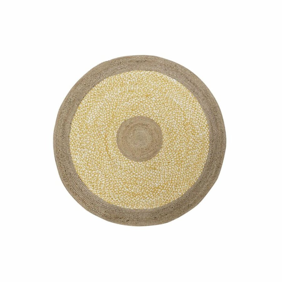 Tppe DKD Home Decor Brun Hvid Gul (148 x 148 x 1 cm) #1
