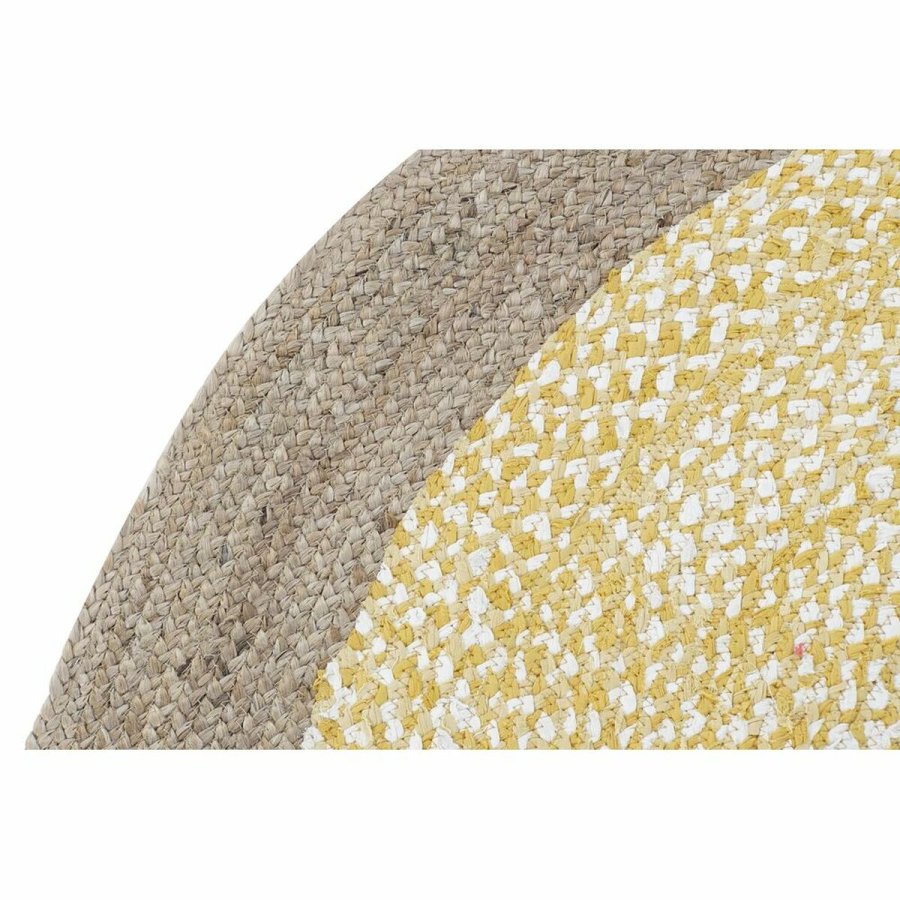 Tppe DKD Home Decor Brun Hvid Gul (200 x 200 x 1 cm) #17