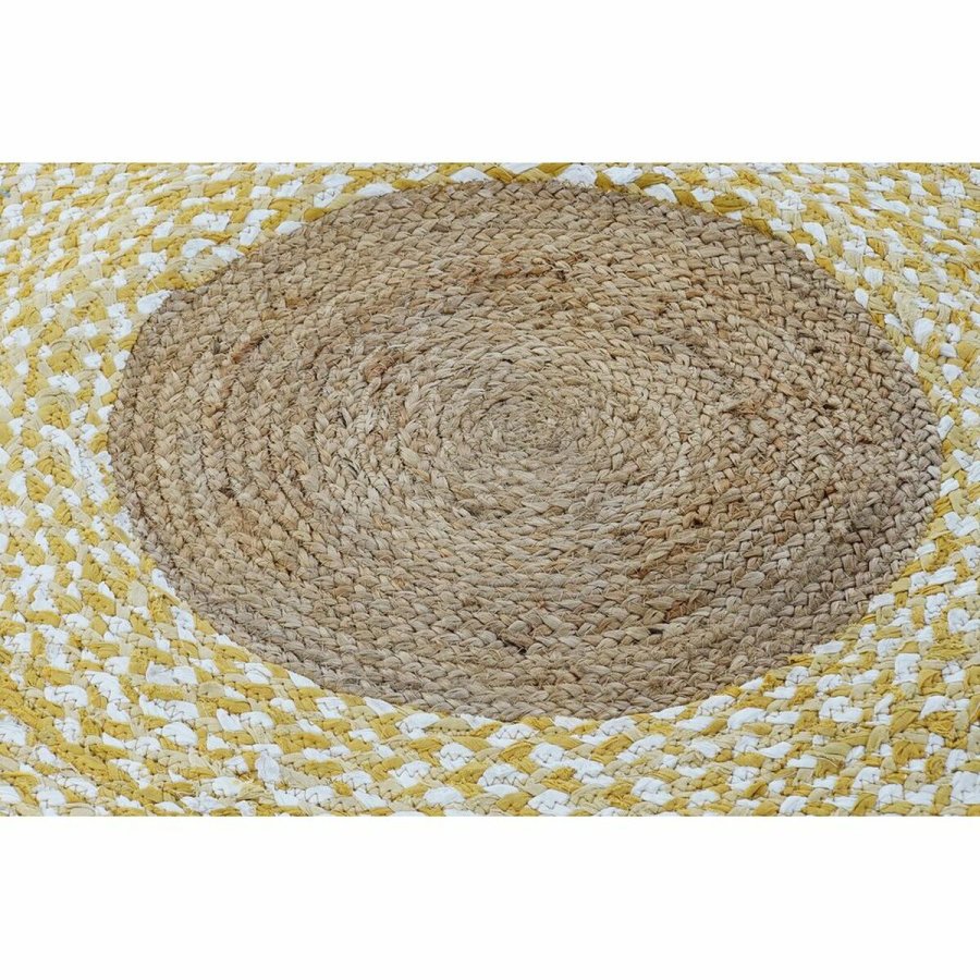 Tppe DKD Home Decor Brun Hvid Gul (200 x 200 x 1 cm) #13