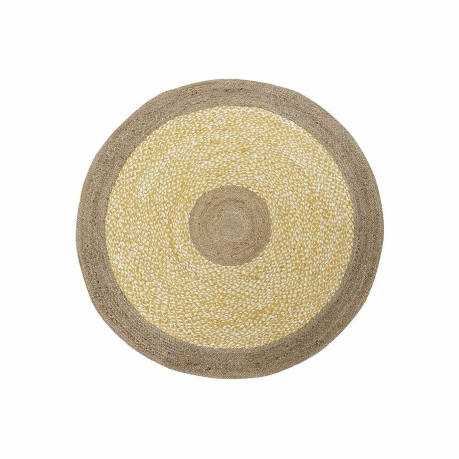 Tppe DKD Home Decor Brun Hvid Gul (200 x 200 x 1 cm) #1