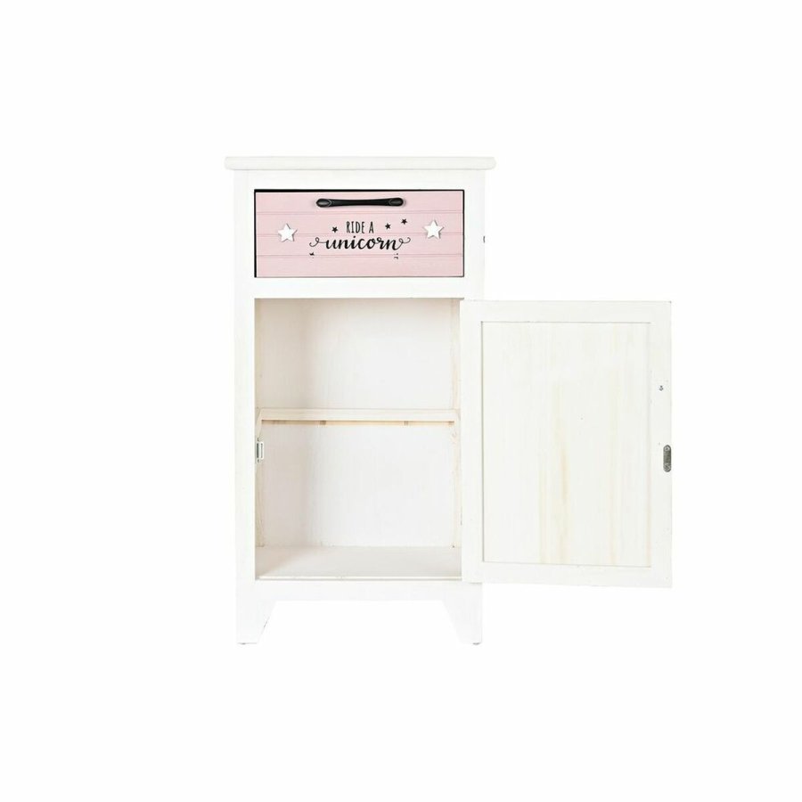 Natbord DKD Home Decor Brns Gr Pink Hvid Gul (40 x 29 x 73,5 cm) #13