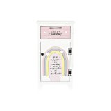 Natbord DKD Home Decor Brns Gr Pink Hvid Gul (40 x 29 x 73,5 cm) #1