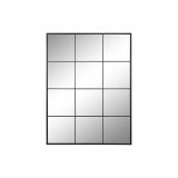 Vgspejl DKD Home Decor Sort Krystal Jern Spejl Vindue 90 x 1 x 120 cm 90 x 1,8 x 120 cm #1