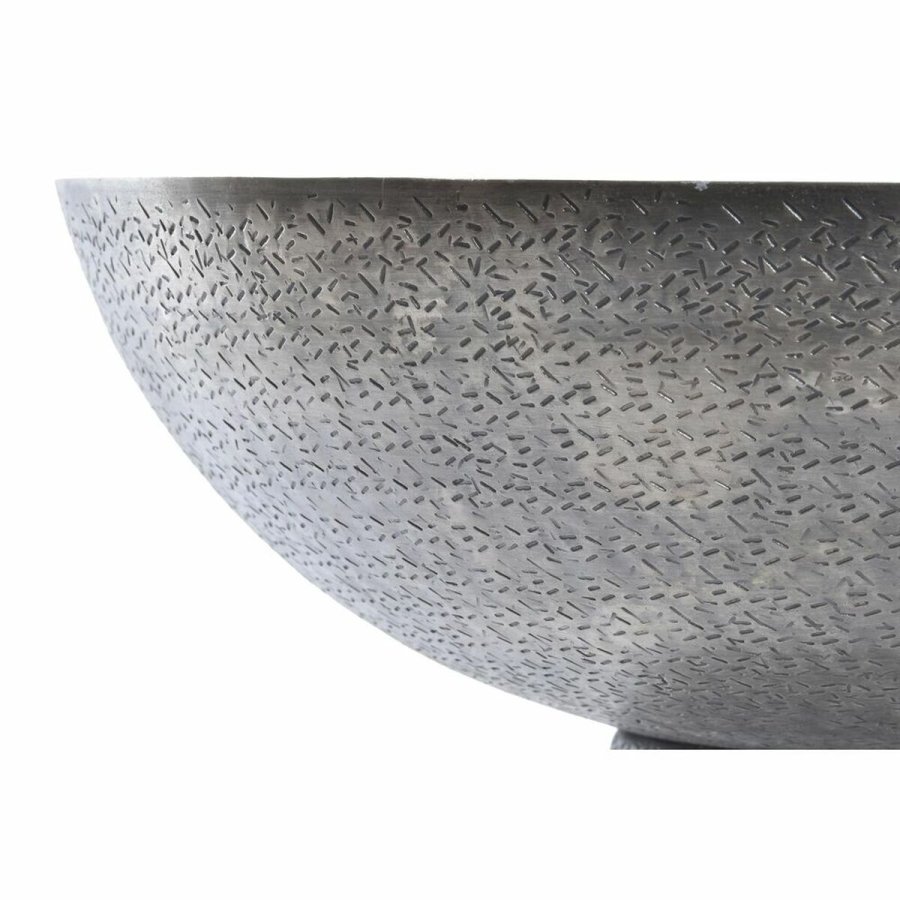 Borddekoration DKD Home Decor Gylden Slvfarvet Aluminium 30 x 30 x 17 cm (2 enheder) #3