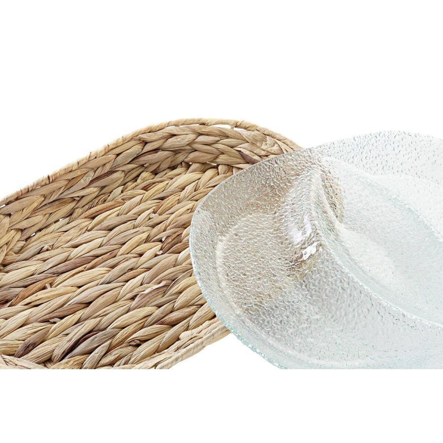 Snack bakke DKD Home Decor 38 x 25 x 4 cm Krystal Natur Gennemsigtig #4