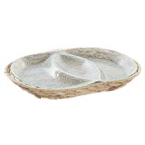 Snack bakke DKD Home Decor 38 x 25 x 4 cm Krystal Natur Gennemsigtig #1