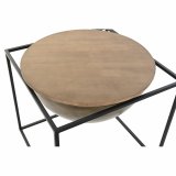 Sofabord DKD Home Decor Brun Sort Tr Metal 64 x 64 x 62,5 cm #5