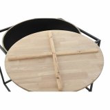 Sofabord DKD Home Decor Brun Sort Tr Metal 64 x 64 x 62,5 cm #4