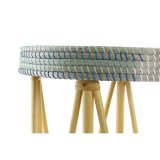Fodsttte DKD Home Decor Natur Turkisbl Hvid Spanskrr Tropisk Havgrs (41 x 41 x 42 cm) #4