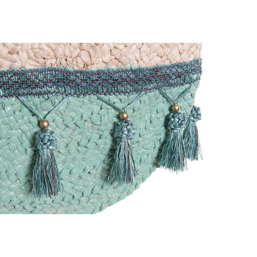 Skuldertaske DKD Home Decor Natur Gr Polyester Mint Fiber (39 x 9 x 48 cm) (2 enheder) #3