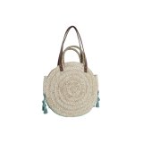 Skuldertaske DKD Home Decor Natur Gr Polyester Mint Fiber (39 x 9 x 48 cm) (2 enheder) #4