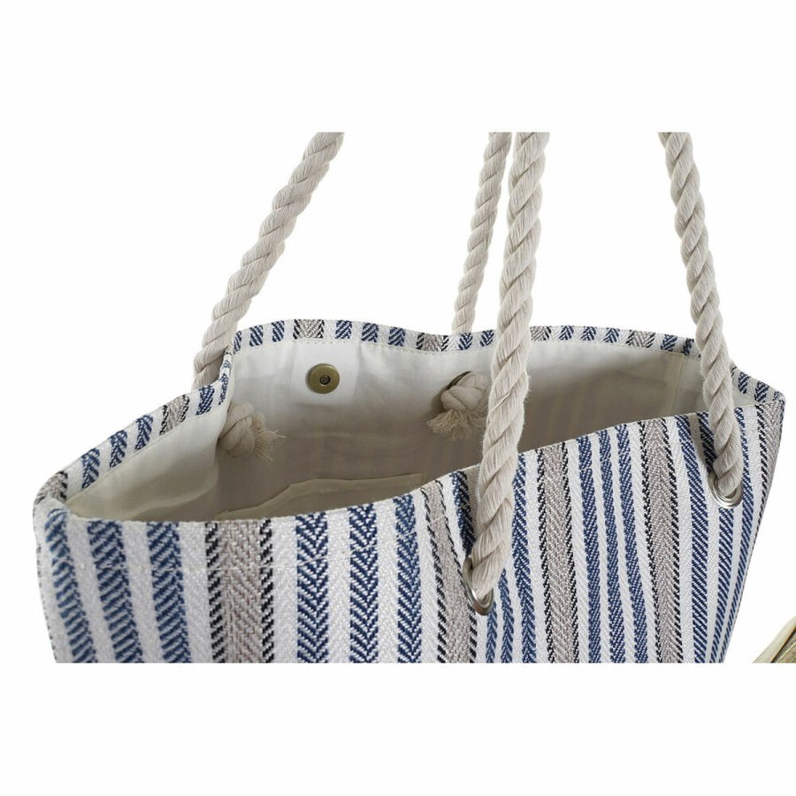 Strandtaske DKD Home Decor Rd Bl Polyester (50 x 16 x 36 cm) (2 enheder) #2