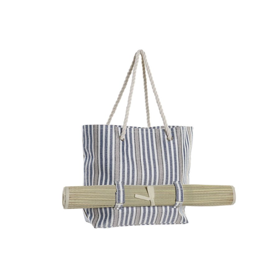 Strandtaske DKD Home Decor Rd Bl Polyester (50 x 16 x 36 cm) (2 enheder) #5