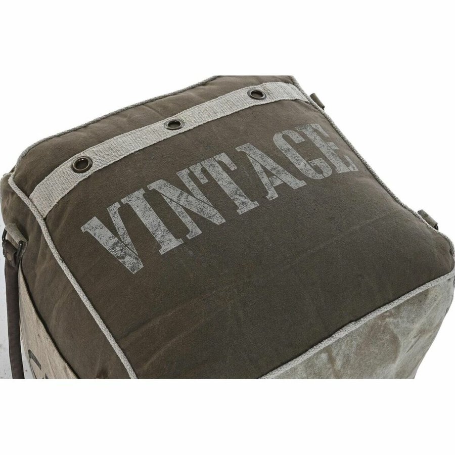 Pude DKD Home Decor Gulv 42 x 42 x 43 cm Gr Vintage #2