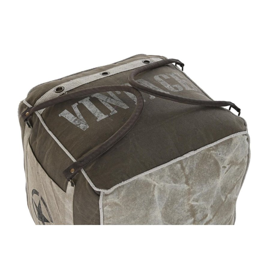 Pude DKD Home Decor Gulv 42 x 42 x 43 cm Gr Vintage #4