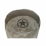 Pude DKD Home Decor Gulv Gr Polyester Bomuld Stjerne Aluminium Vintage (44 x 44 x 44 cm) #2