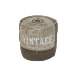 Pude DKD Home Decor Gulv Gr Polyester Bomuld Stjerne Aluminium Vintage (44 x 44 x 44 cm) #1