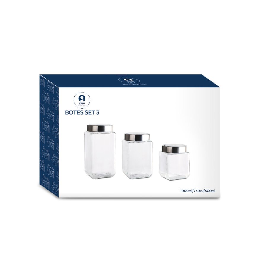 St med 3 Dser DKD Home Decor 750 ml 8,5 x 8,5 x 18 cm #10