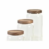 St med 3 Dser DKD Home Decor Akacie Borosilikatglas (1 L) (400 ml) (700 ml) (3 Dele) #7