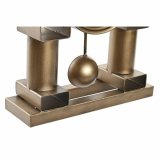 Namizna ura DKD Home Decor 25 x 8 x 31 cm Krystal Sort Gylden Jern Traditionel #9
