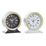 Namizna ura DKD Home Decor Hvid Sort Krystal Jern 12 x 6 x 13 cm (2 enheder) #1