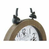 Namizna ura DKD Home Decor Natur MDF Hvid Jern (24 x 5 x 30 cm) #5
