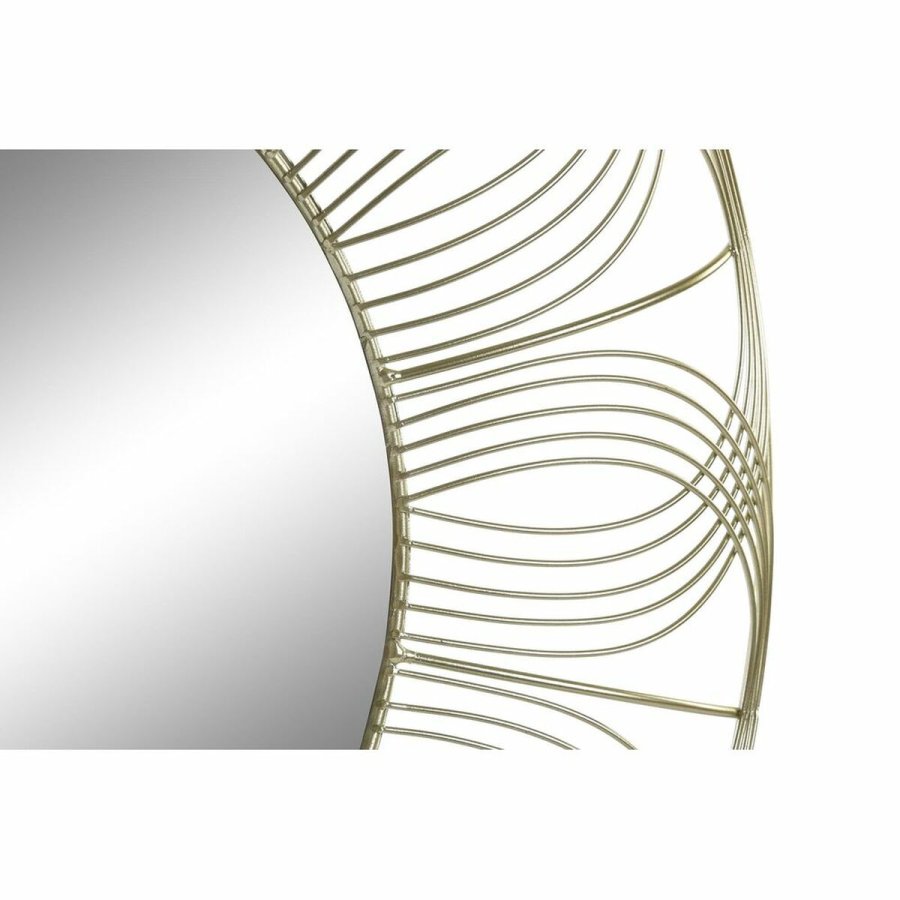 Vgspejl DKD Home Decor Gylden Moderne 60 x 4 x 60 cm #9