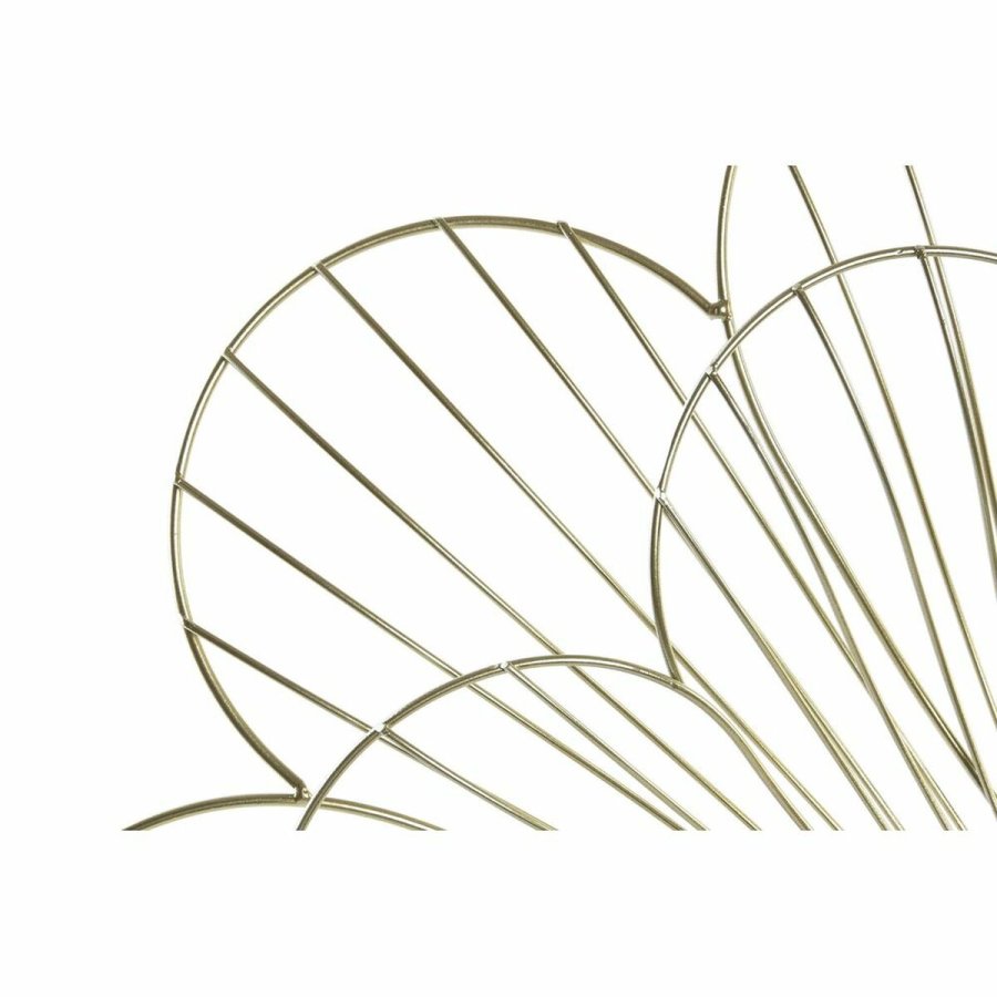 Vgur DKD Home Decor Blomst Gylden Metal (57 x 4 x 57 cm) #5