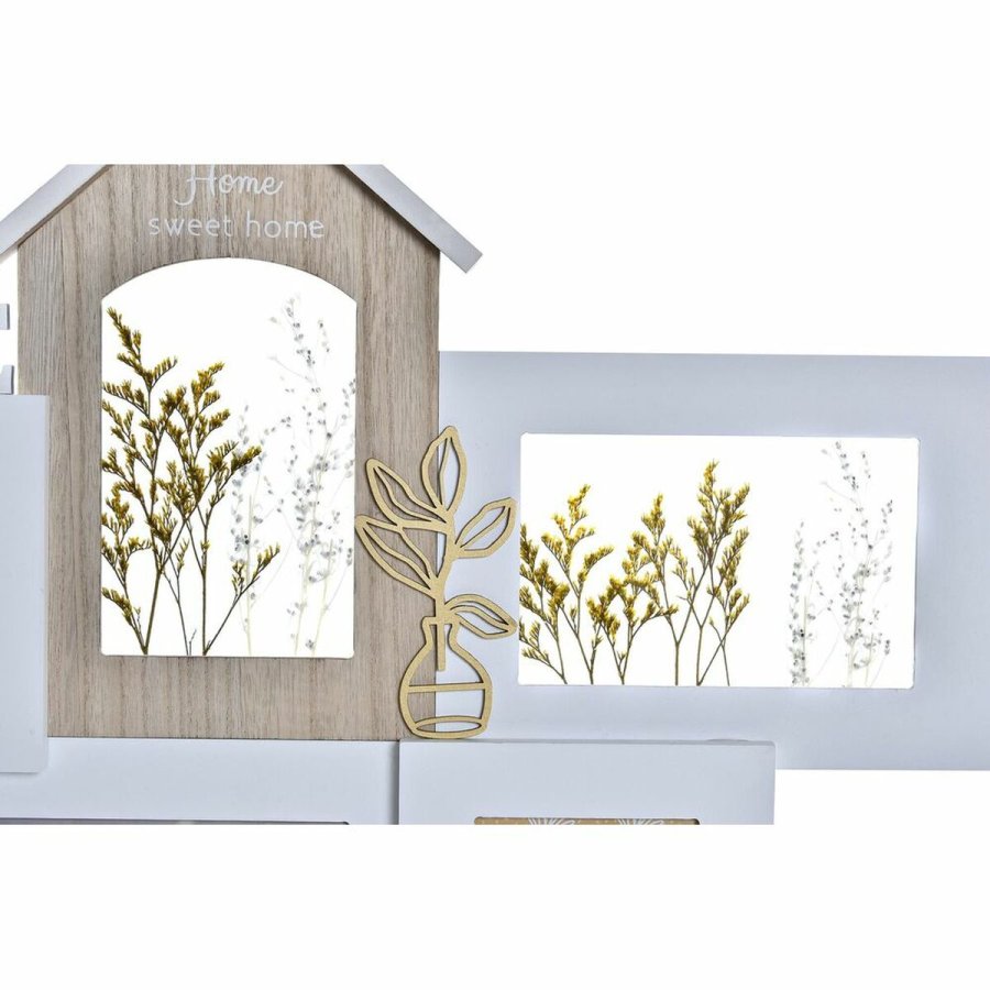 Fotoramme DKD Home Decor Love Home Tr Blomst Natur (46 x 3 x 39 cm) (2 enheder) #9