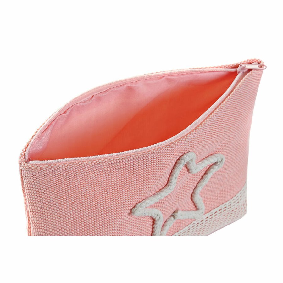 Toilettaske DKD Home Decor Beige Koral Mint Middelhavet (25 x 7 x 15 cm) (2 enheder) #2