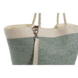 Strandtaske DKD Home Decor Brun Grn Beige Mint Fiber 43 x 10 x 28 cm (2 enheder) #2