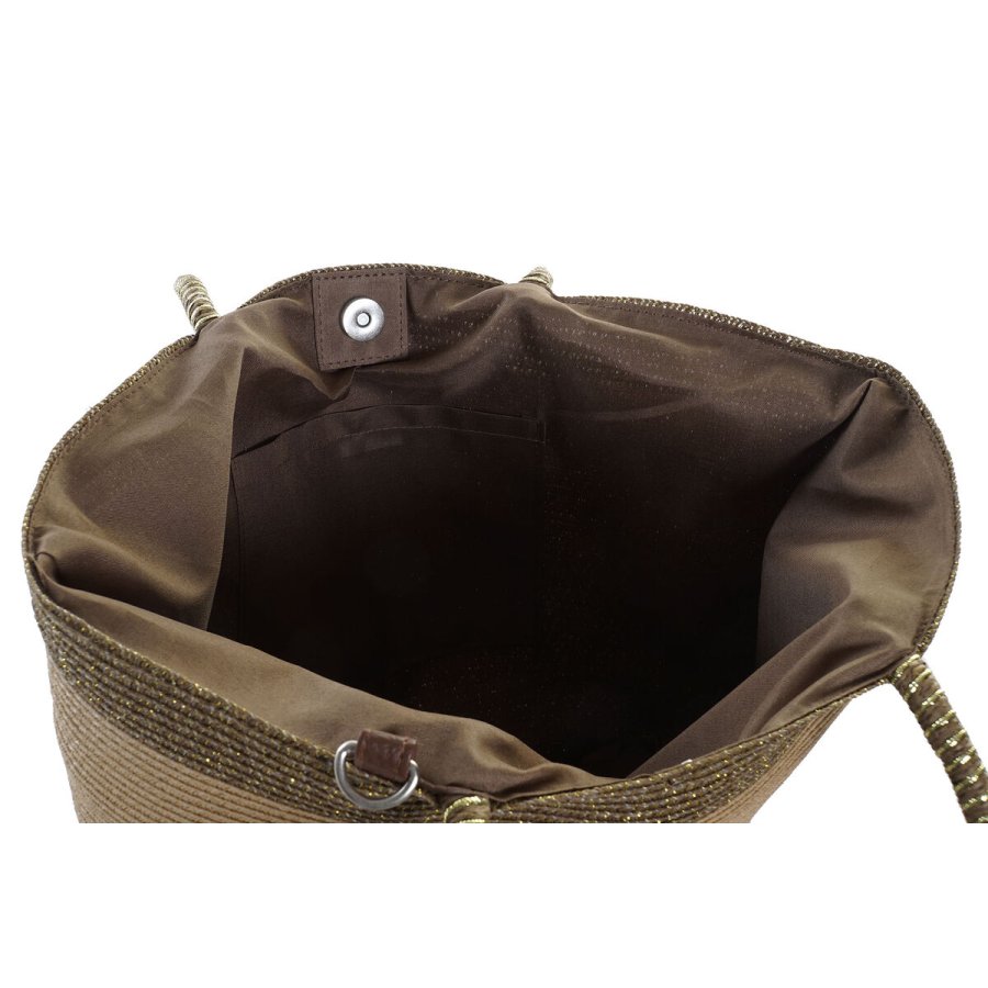 Strandtaske DKD Home Decor Brun Grn Beige Mint Fiber 43 x 10 x 28 cm (2 enheder) #5