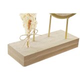 Namizna ura DKD Home Decor 26 x 8 x 53 cm Spejl Natur Gylden Metal Tr MDF #9