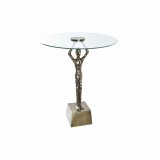 Sofabord DKD Home Decor Krystal Gylden Aluminium 46 x 46 x 57 cm #1