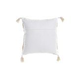 Pude DKD Home Decor Beige Orange 45 x 10 x 45 cm Frynse #3