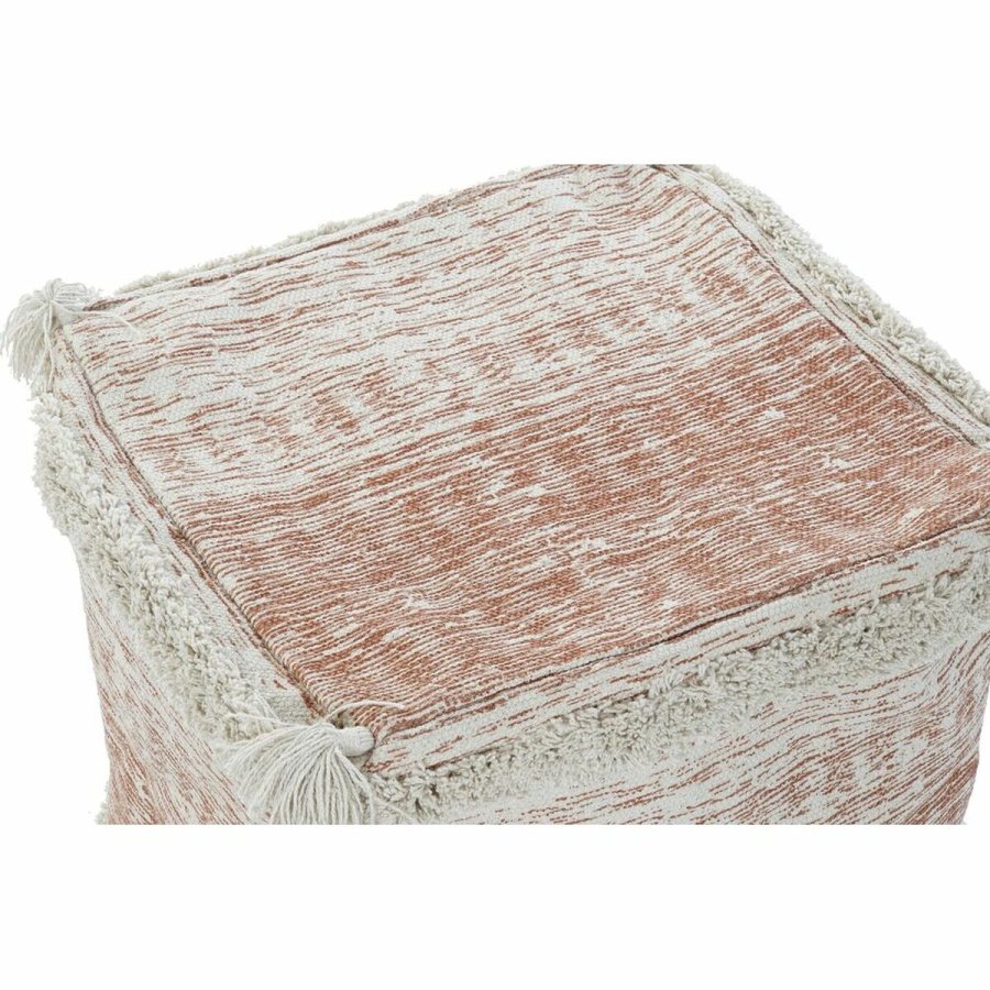 Pude DKD Home Decor Gulv Orange 40 x 40 x 40 cm Frynse Urban #4