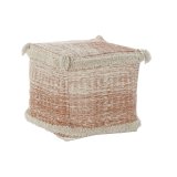 Pude DKD Home Decor Gulv Orange 40 x 40 x 40 cm Frynse Urban #1