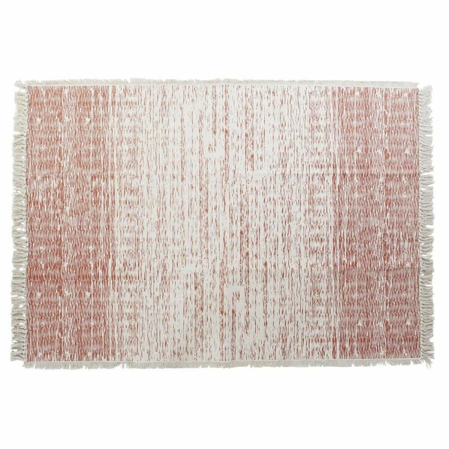 Tppe DKD Home Decor Beige Orange Frynse 160 x 230 x 1 cm #1
