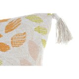 Pude DKD Home Decor Beige 45 x 10 x 45 cm Multifarvet Cvetlice Boho #2