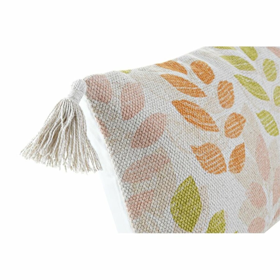 Pude DKD Home Decor 60 x 10 x 30 cm Beige Multifarvet Cvetlice #4
