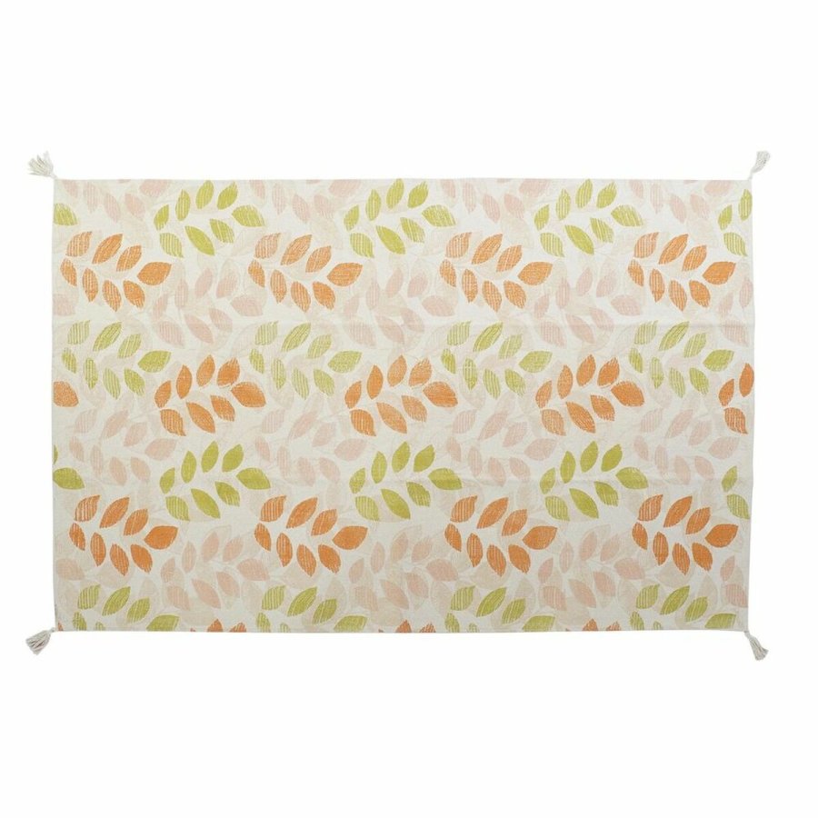 Tppe DKD Home Decor Beige Multifarvet Blad af en plante (160 x 230 x 1 cm) #1