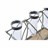 Vase DKD Home Decor Brun Sort Gennemsigtig Metal Krystal Paulonia tr 36,5 x 11,5 x 23,5 cm #3