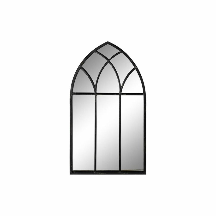 Vgspejl DKD Home Decor Sort Vindue 36 x 2 x 65 cm (65 Dele) #1