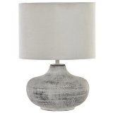 Bordlampe DKD Home Decor 40W Gr Hvid 230 V 40 W (2 enheder) (22 x 22 x 31 cm) #1