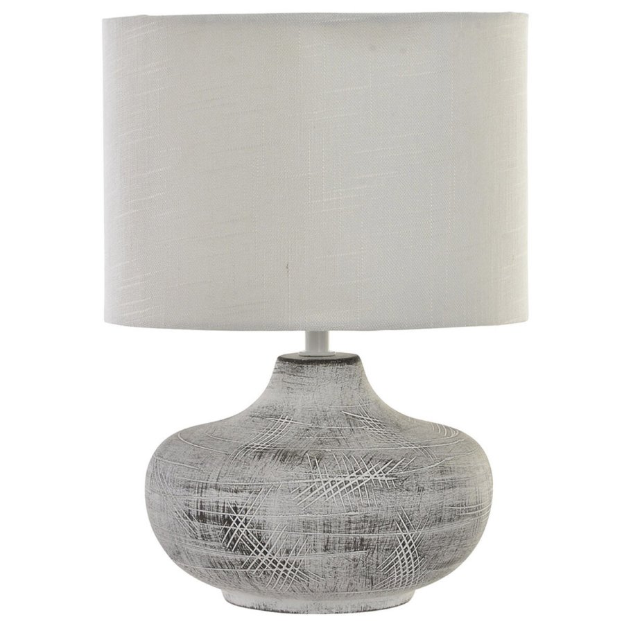 Bordlampe DKD Home Decor 40W Gr Hvid 230 V 40 W (2 enheder) (22 x 22 x 31 cm) #1