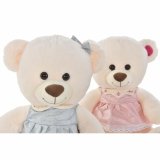 Bjrnebamse DKD Home Decor Beige Pink Grn Brns 20 x 20 x 50 cm Bjrn (2 enheder) #2