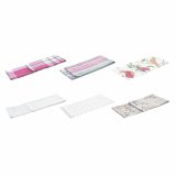 S�t med kl�der DKD Home Decor Brun R�d Gr�n Beige 60 x 0,5 x 40 cm Cvetlice Fugle #2