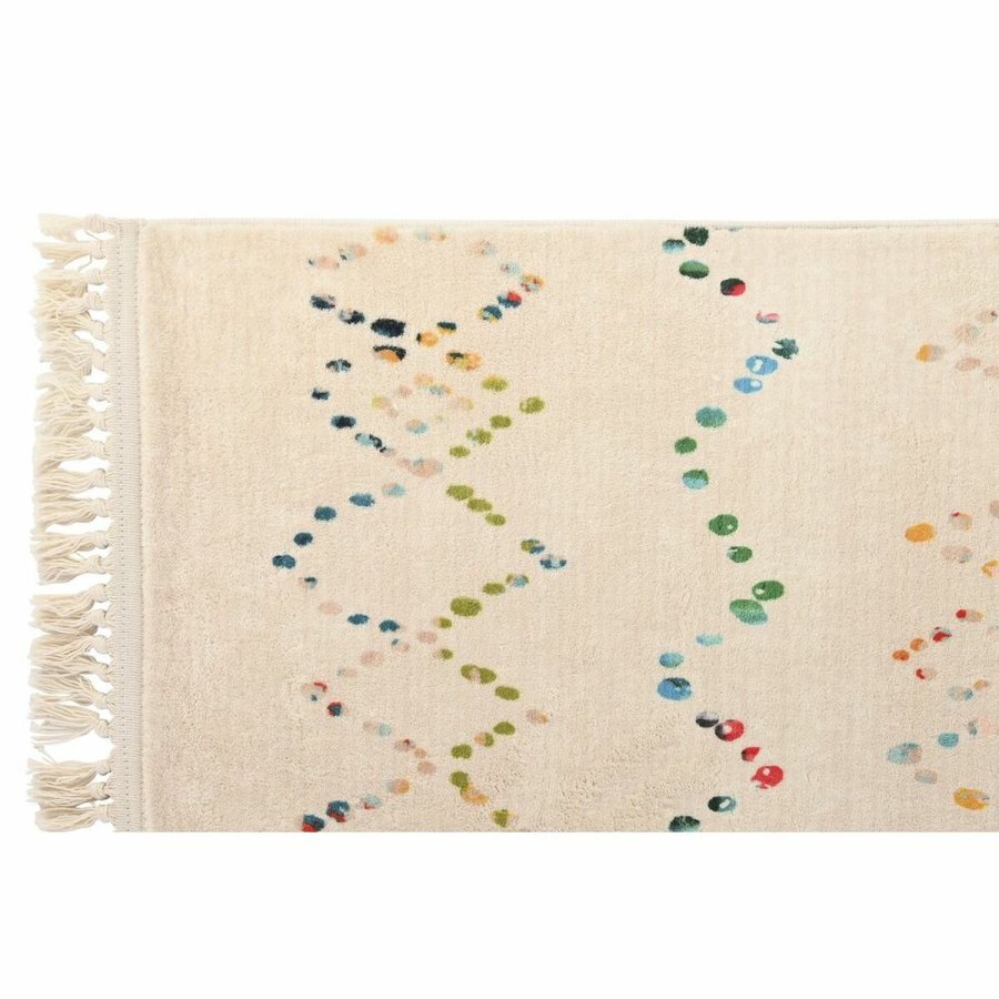 Tppe DKD Home Decor 60 x 240 x 0,7 cm Polyester Multifarvet Romber #5